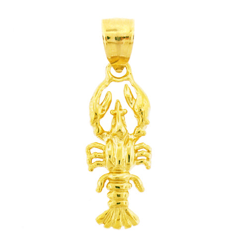 14K Gold Lobster Charm