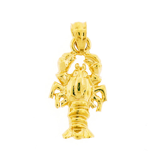 14K Gold 15MM Lobster Charm