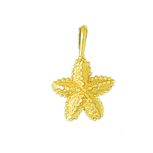 14K Gold Sea Life Starfish Charm