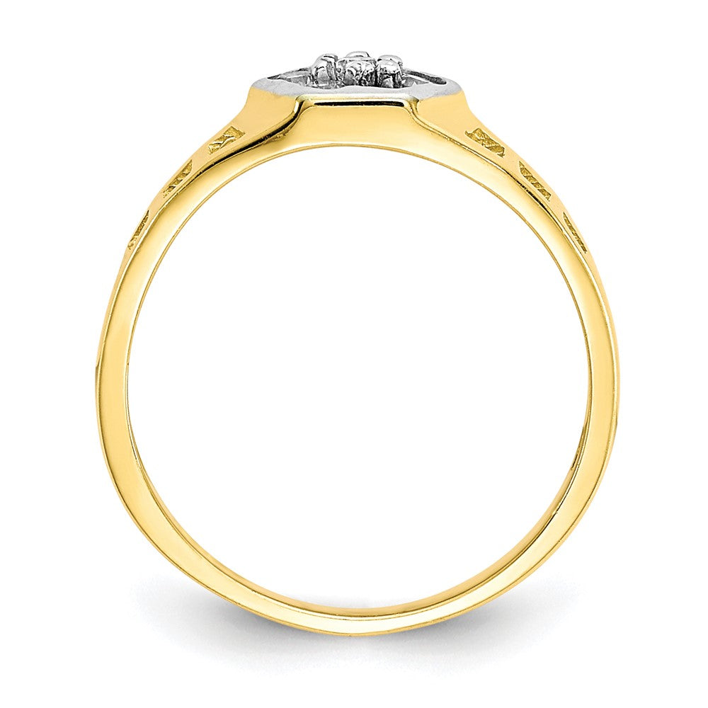10K Yellow Gold CZ Child's Ring