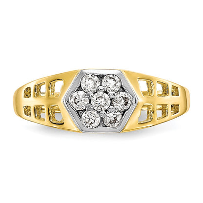 10K Yellow Gold CZ Child's Ring