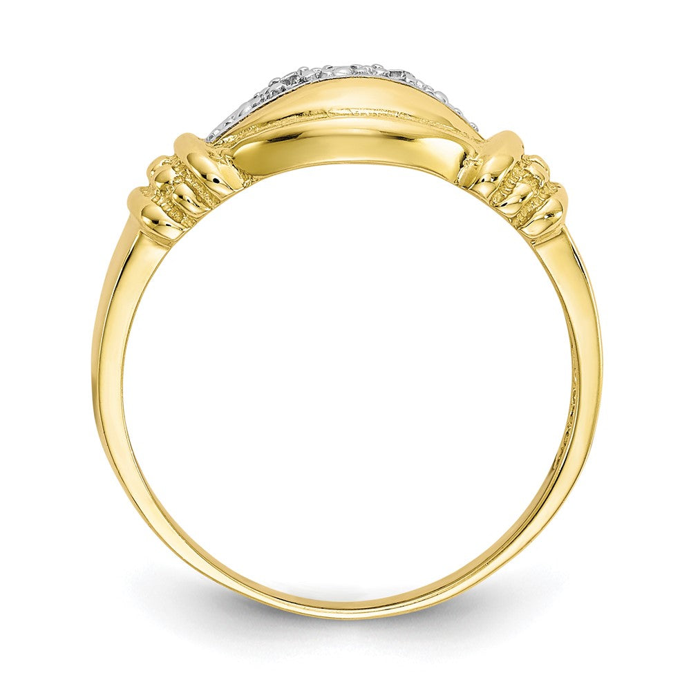 10K Yellow Gold Fancy CZ Ring