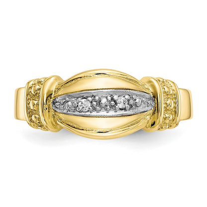 10K Yellow Gold Fancy CZ Ring