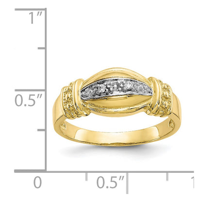 10K Yellow Gold Fancy CZ Ring