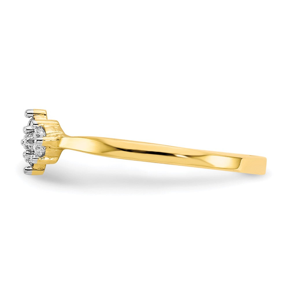10K Yellow Gold CZ Ring