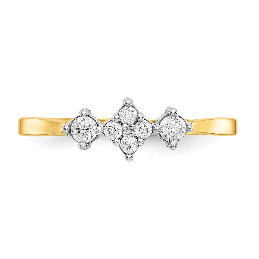 10K Yellow Gold CZ Ring