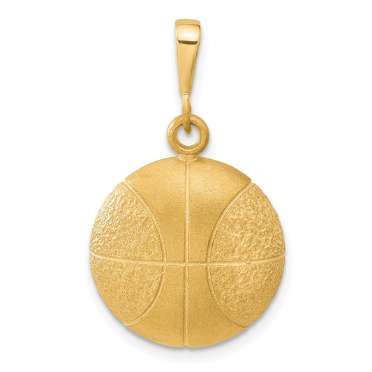 10k Yellow Gold Basketball Charm
