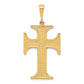 10k Yellow Gold Cross Charm