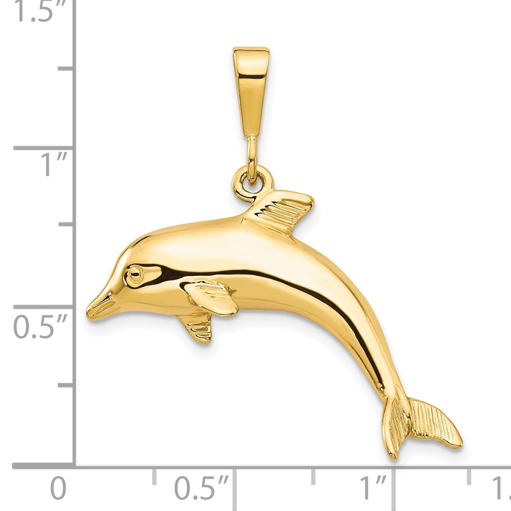 10k Yellow Gold Dolphin Charm