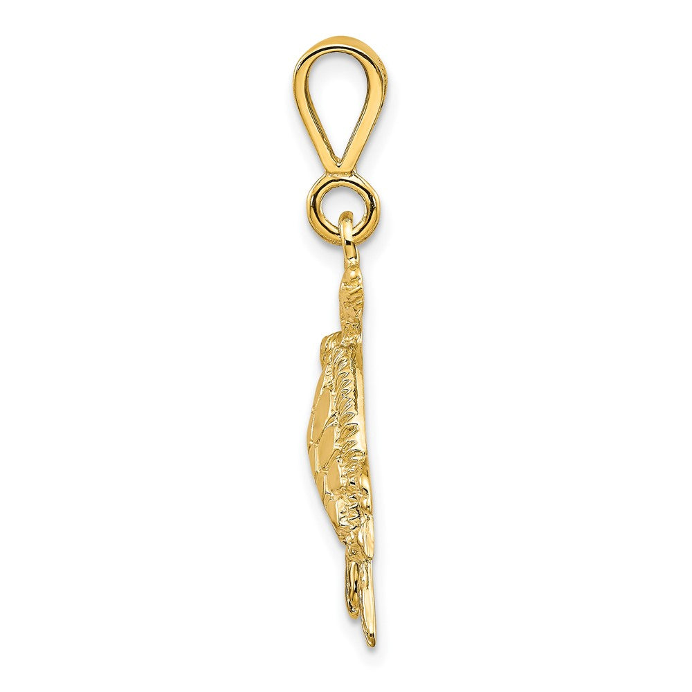 10k Yellow Gold Turtle Pendant