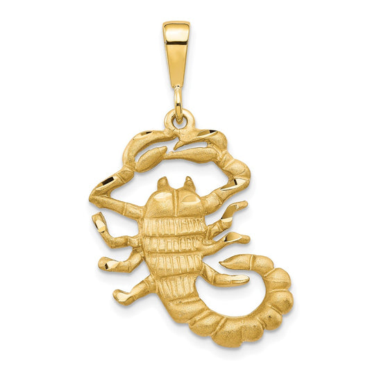 10k Yellow Gold Scorpion Charm