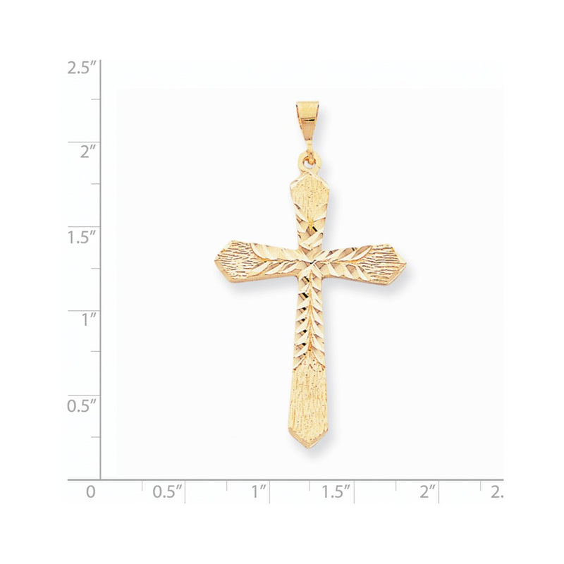 10k Yellow Gold Cross Charm