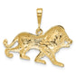 10k Yellow Gold Lion Charm