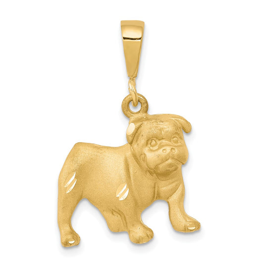 10k Yellow Gold Dog Charm
