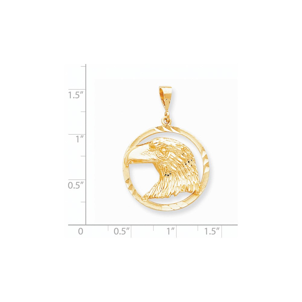 10k Yellow Gold EAGLE IN A FRAME CHARM