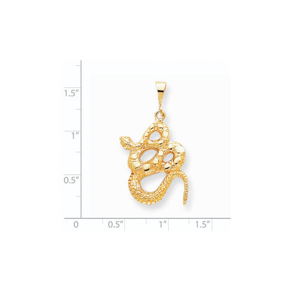 10k Yellow Gold SNAKE CHARM