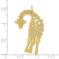 10k Yellow Gold Giraffe Charm