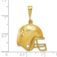 10k Yellow Gold Football Helmet Charm