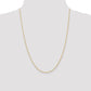 10K Yellow Gold 1.35mm Carded Cable Rope Chain Necklace