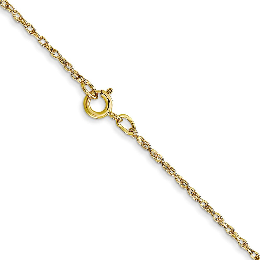 10K Yellow Gold .7mm Carded Cable Rope Chain Necklace