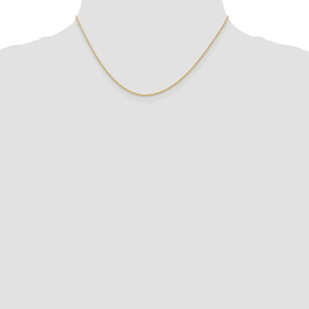 10K Yellow Gold .7mm Carded Cable Rope Chain Necklace