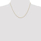 10K Yellow Gold .7mm Carded Cable Rope Chain Necklace