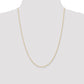 10K Yellow Gold 1.15mm Carded Cable Rope Chain Necklace