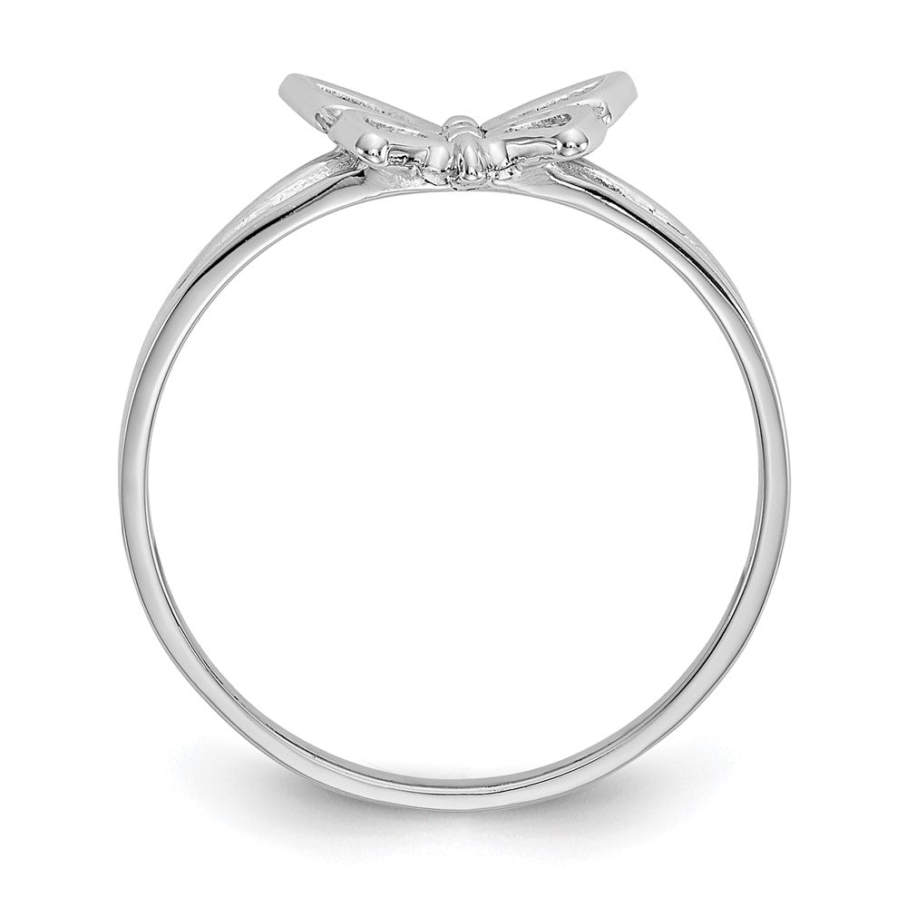 14K White Gold Butterfly Ring