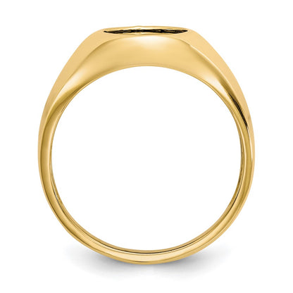 10K Yellow Gold Onyx Mens Ring