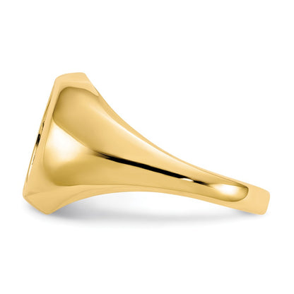 10K Yellow Gold Onyx Mens Ring