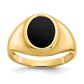 10K Yellow Gold Onyx Mens Ring