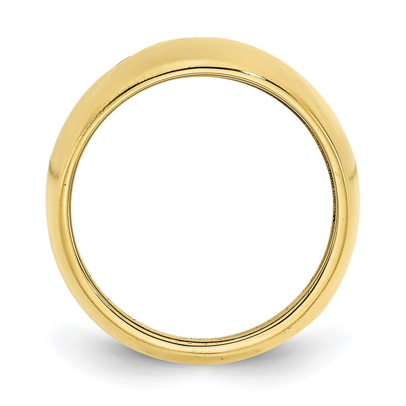 10K Yellow Gold 2 Birthstone Personalized Cigar Ring
