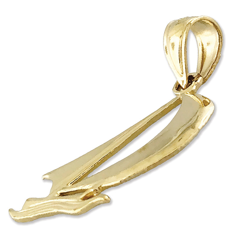 14K Gold Sailboat Mini Charm