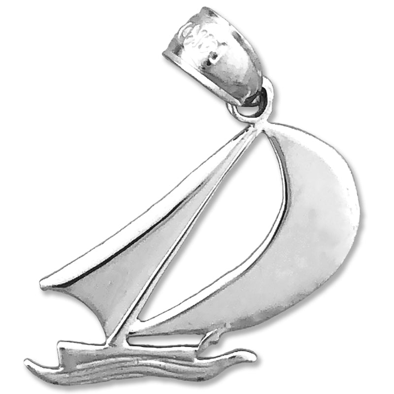 14K Gold Sailboat Mini Charm