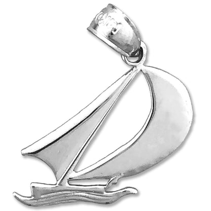 14K Gold Sailboat Mini Charm