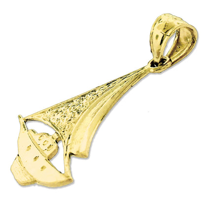14K Gold Sailboat Pendant