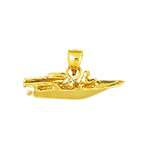14K Gold Speed Boat Charm