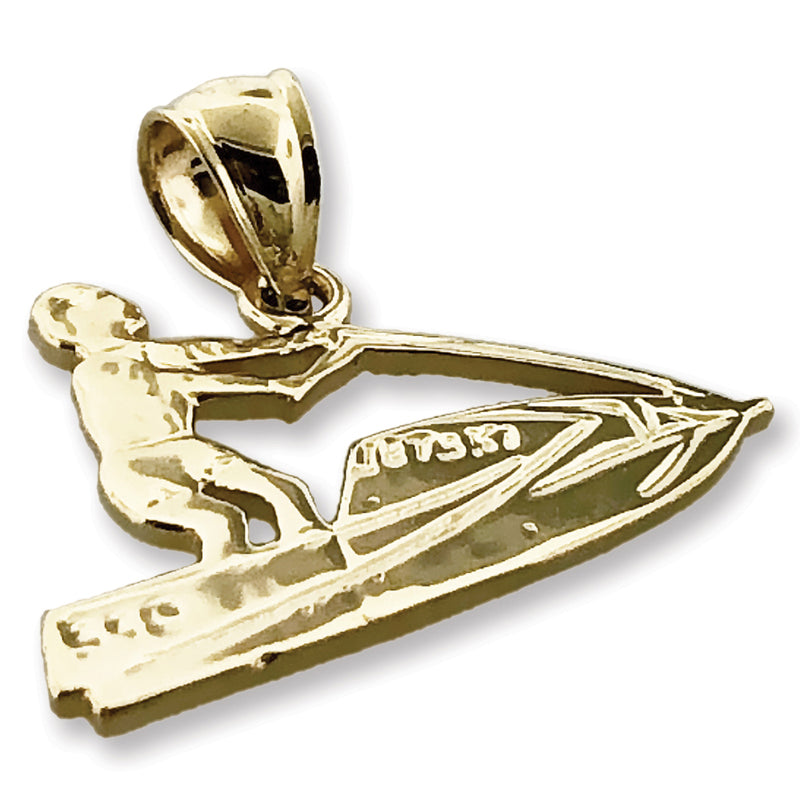 14K Gold Jet Ski Charm