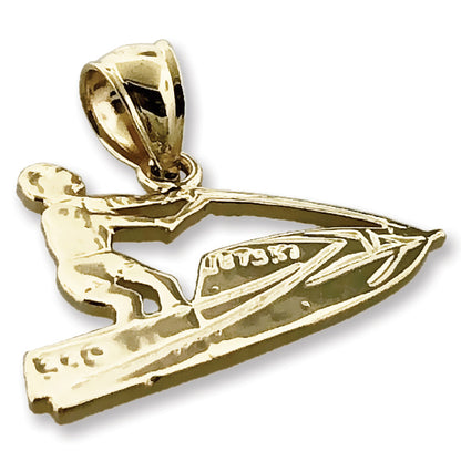 14K Gold Jet Ski Charm