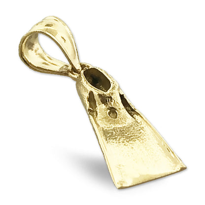 14K Gold Snorkel Fin Charm