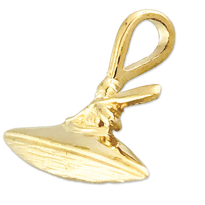 14K Gold Kayak Charm Slide