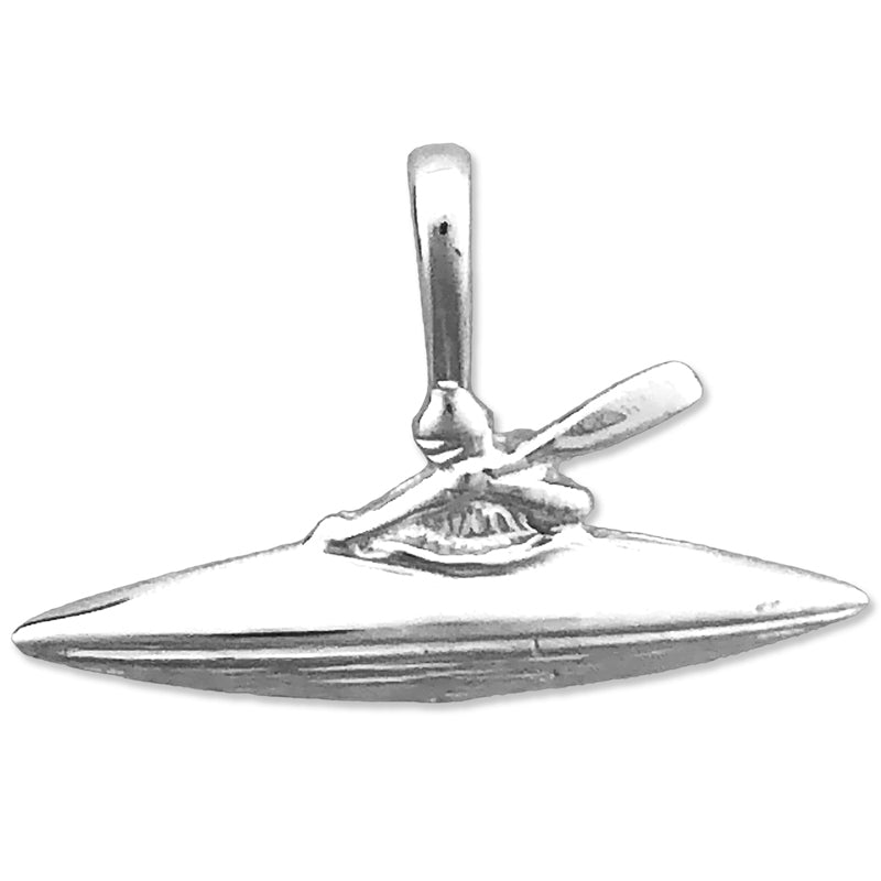 14K Gold Kayak Charm Slide
