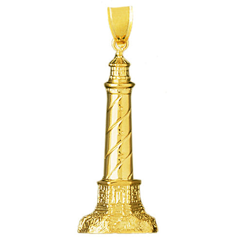 14K Gold Stupendous Lighthouse Pendant
