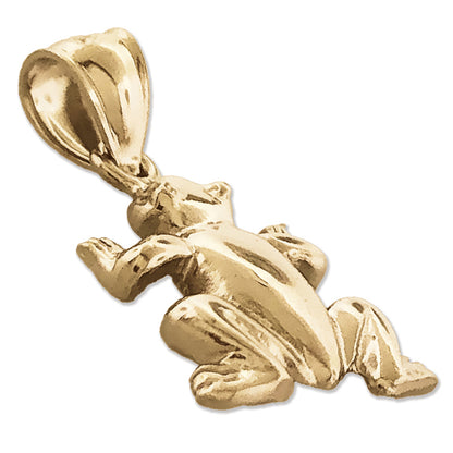 14K Gold Frog Charm