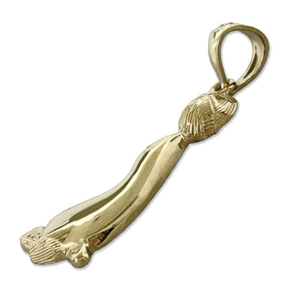 14K Gold Sea Lion with Ball Charm