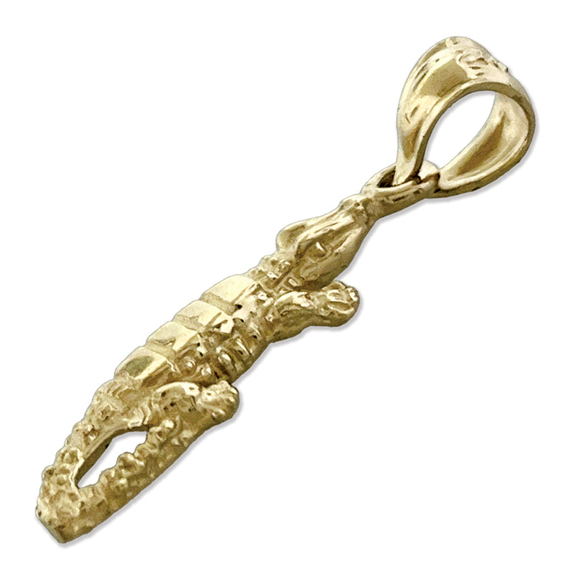 14K Gold Gator Charm