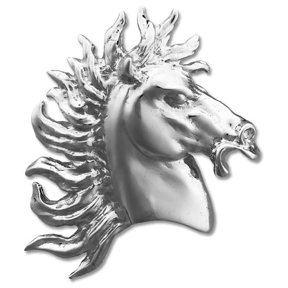 14K Gold Horse Head with Wild Mane Slide