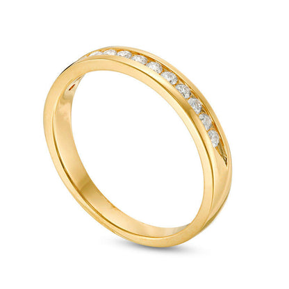 0.25 CT. T.W. Natural Diamond Channel Band in Solid 14K Gold