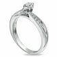 0.14 CT. T.W. Marquise Natural Diamond Engagement Ring in Solid 10K White Gold