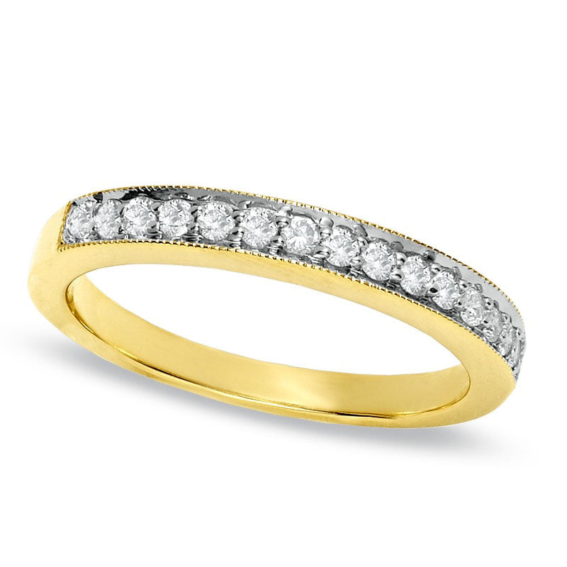 0.25 CT. T.W. Natural Diamond Stackable Band in Solid 14K Gold